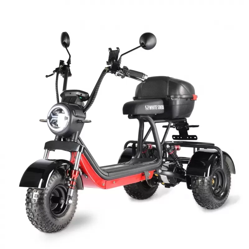 Электротрицикл WHITE SIBERIA TRIKE MINI 1500W Электротрицикл WHITE SIBERIA TRIKE MINI 1500W